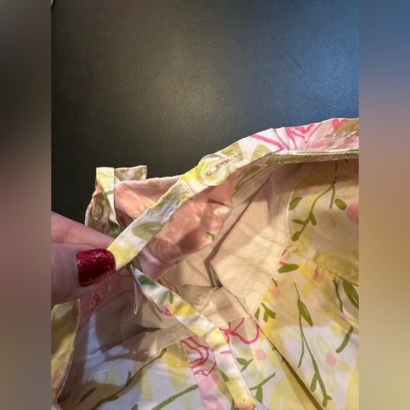 LILLY PULITZER Girls Size 16 Pink Green Floral Sundress - Picture 8 of 12